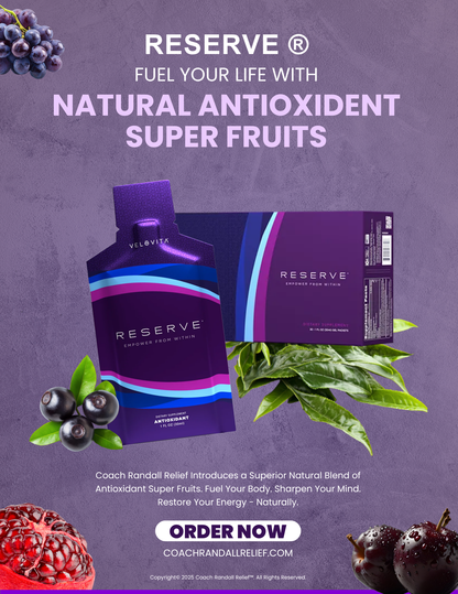 New Product! Coach Randall Relief™ Reserve® — Empower from Within™ (30 Pack)