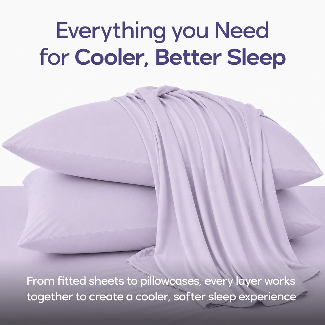 CloudCool™ Cooling Sheet Set | Bed Sheets | Cool-on-Contact: Gray / Cali King