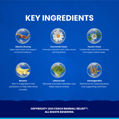 Relax (RLX) Drops for Calm, Focus, Clarity & Stress | Coach Randall Relief