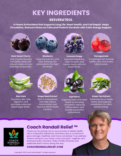 New Product! Coach Randall Relief™ Reserve® — Empower from Within™ (30 Pack)