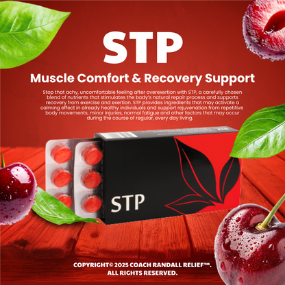 Stop (STP) Drops for Muscle Comfort & Recovery Support | Coach Randall Relief