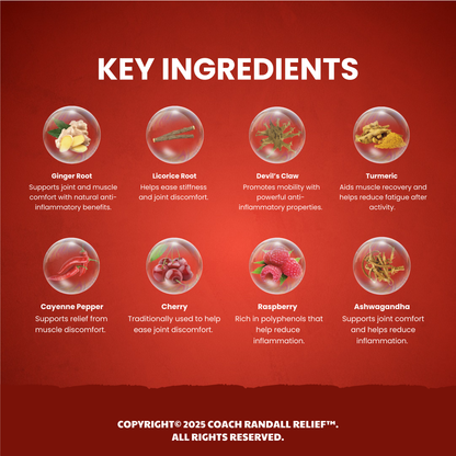 Stop (STP) Drops for Muscle Comfort & Recovery Support | Coach Randall Relief