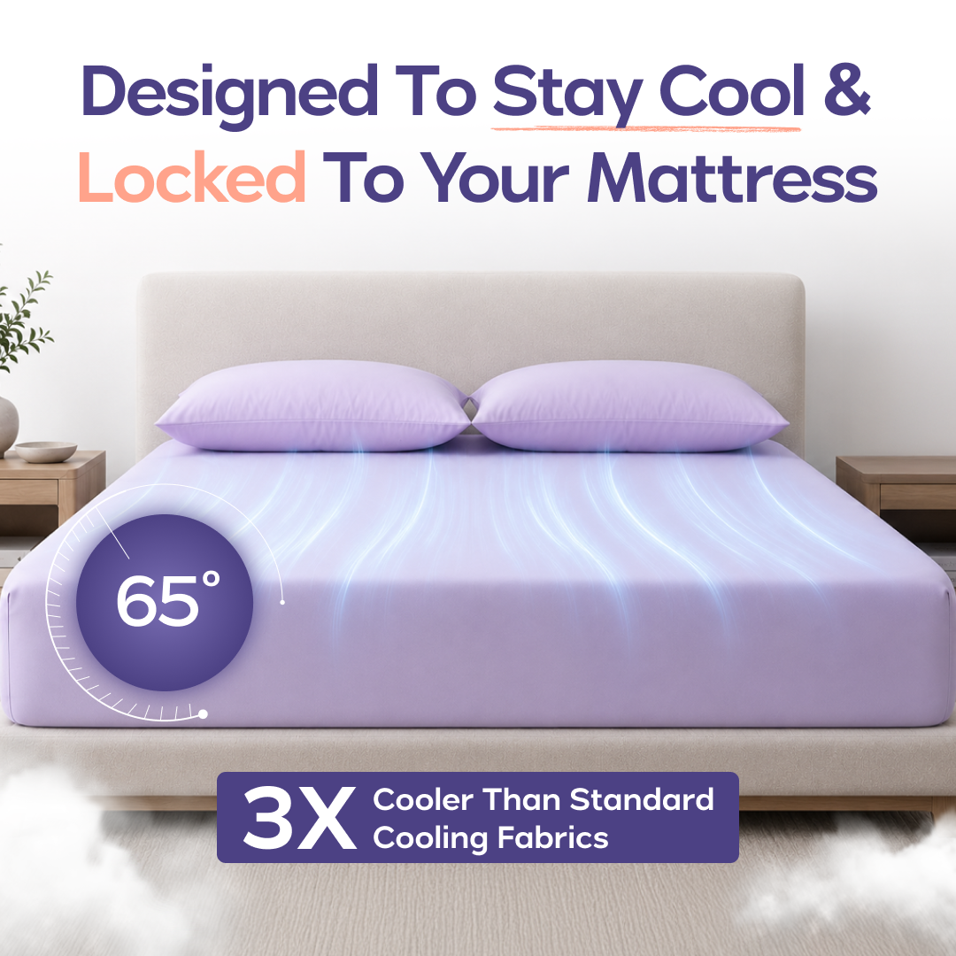 CloudCool™ Cooling Sheet Set | Bed Sheets | Cool-on-Contact: Gray / Cali King