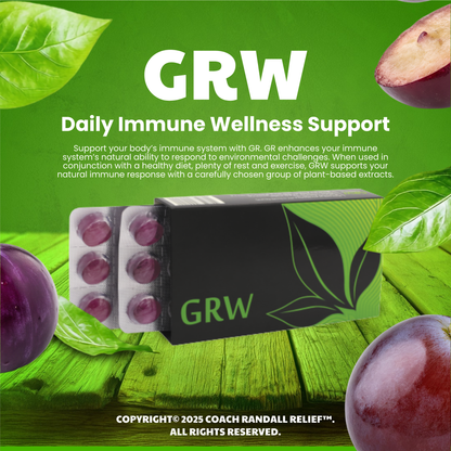 Grow (GRW) Drops for Immune System Support | Coach Randall Relief