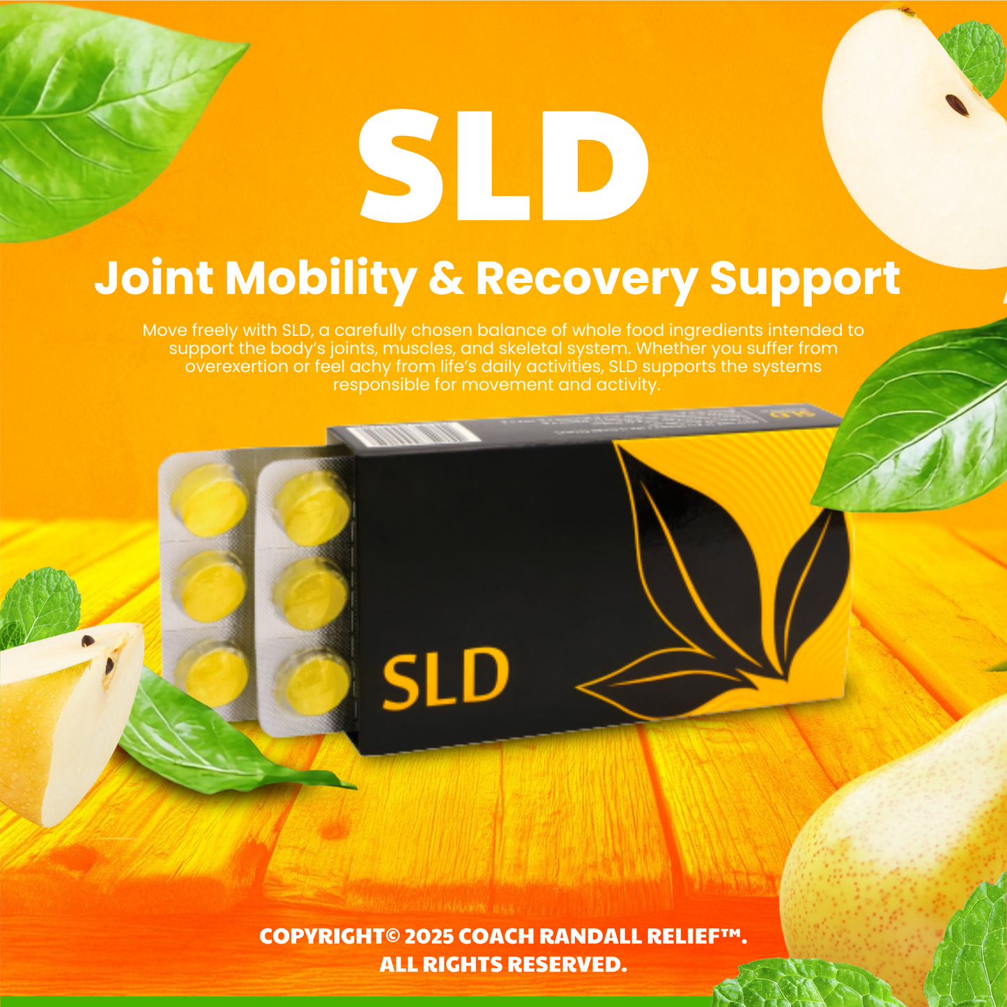 Slide (SLD) Drops for Joint and Mobility Support | Coach Randall Relief