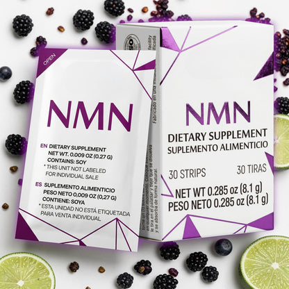 "Fuel Your Best" NMN + Berry & Lime Flavor 1x Box 30 packets, 30 days Relief! 90% Absorption in Feel it in 45 seconds or less MO. Autoship $90.35