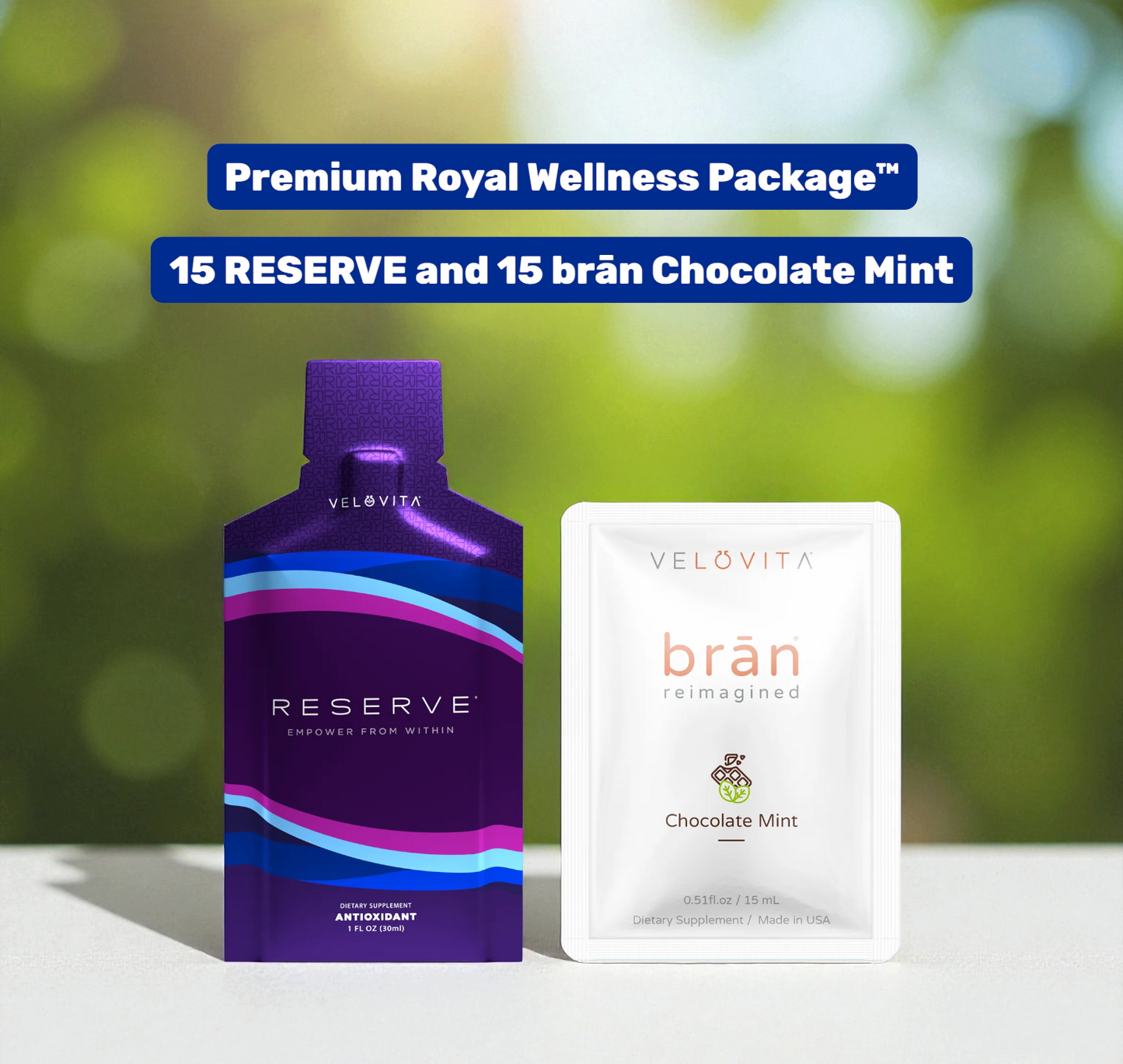 Coach Randall Relief™ Premium Royal Wellness Package™ : The Reserve® & brān® Chocolate Mint Collection™ (30 Pack)