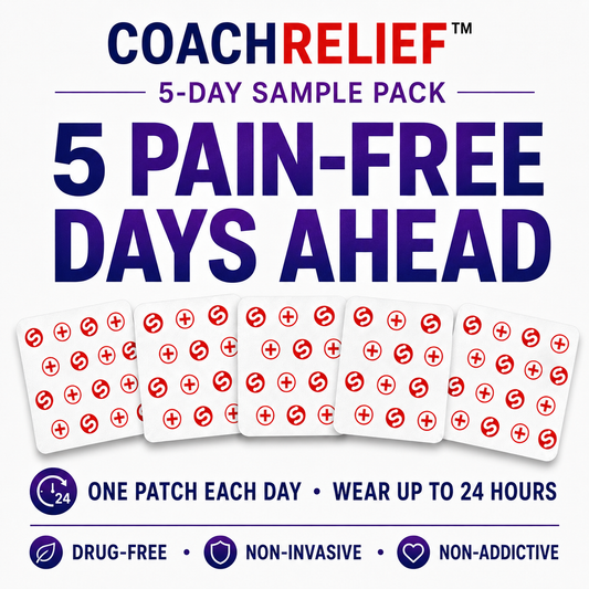 CoachRelief™ SignalCalm 5-Day Pain Relief Patch Pack