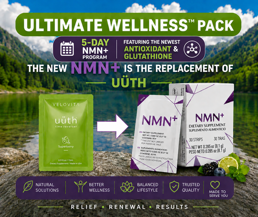 Coach Randall Relief™ 5 Day NMN+ Program featuring the newest antioxidant and glutathione blend