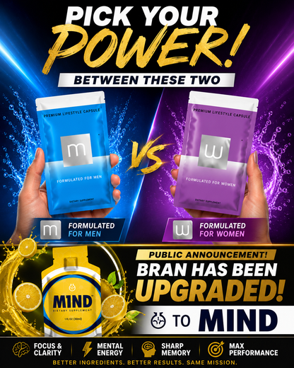 Coach Randall Relief™ The Power of Three M1ND® Lemon Meringue 30 Snaps + (Choose) or Men's 30 Packs or Women's Packs Lifestyle Capsules