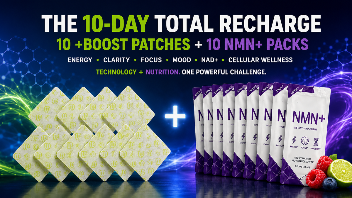 Ultimate 10 days +Boost patches & 10 NMN+ Wellness – 20 Day Sample Pack