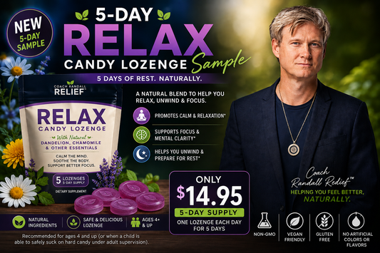 5 Day Sample of RELAX Banana flavor Candy Lozenge Sleep well, Peace, Calming