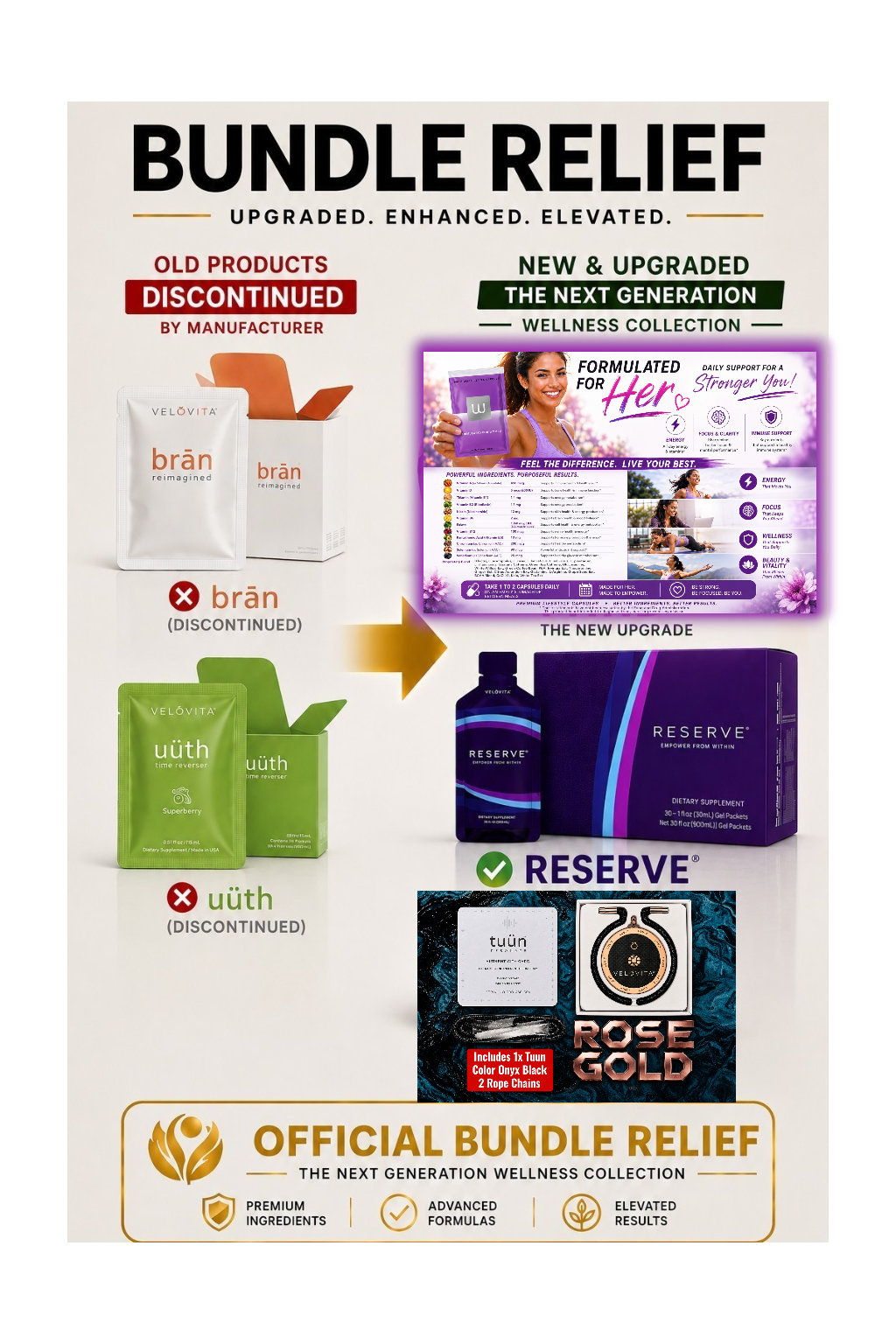 Coach Randall Relief™ Bundle Relief Package™ - 30 M1ND, 30 Reserve+ and 1 tuün Pendant