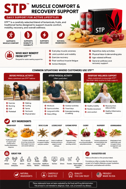 Stop (STP) Drops for Muscle Comfort & Recovery Support | Coach Randall Relief