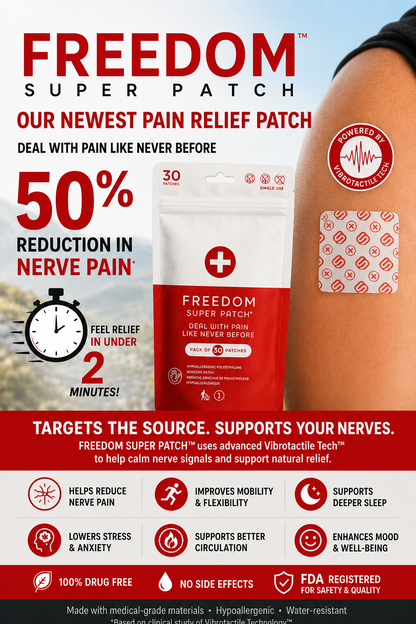 Coachrelief Patch 30 Days 24 hour freedom proven to relieve pressure/Discomforts in minutes last 24 hours.