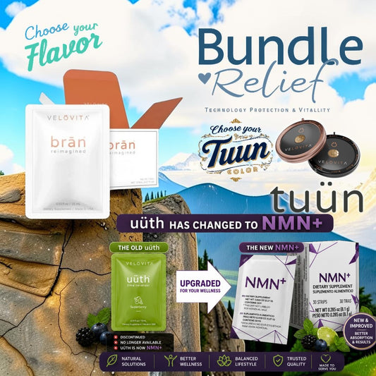 Coach Randall Relief™ Bundle Relief Package™ - 25 brān, 30 NMN+ and 1 tuün Pendant