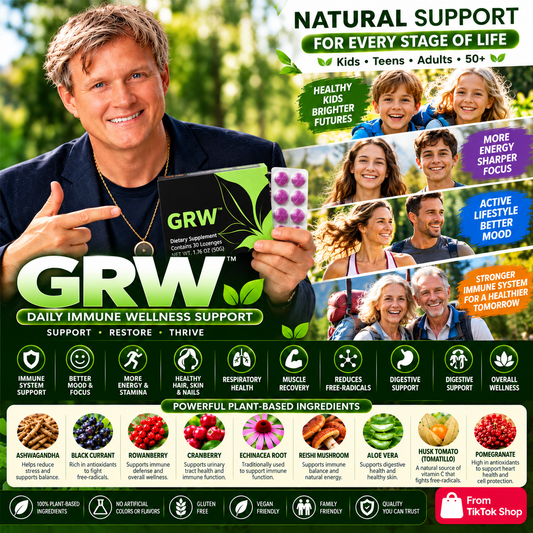 Grow GRW Candy Drops Natural Support for Every Stage of Life