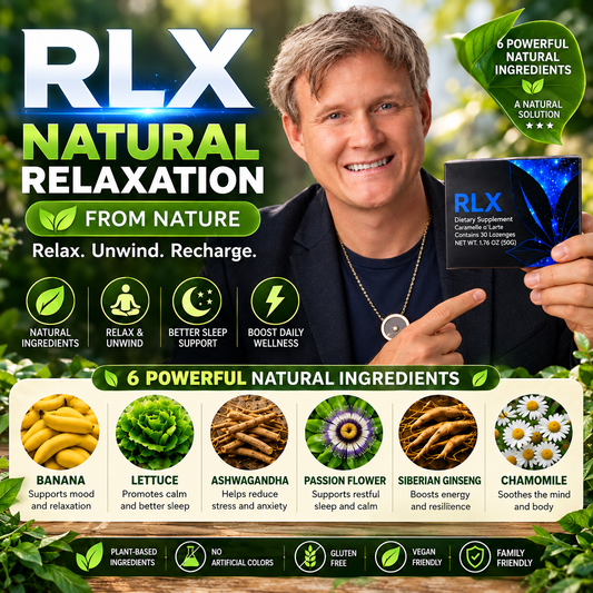 Relax (RLX) Candy Drops for Calm, Focus, Clarity & Stress Chamomile to Prepmote Sleep Cycles
