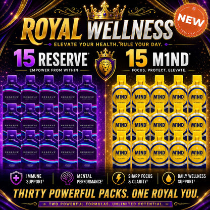 Coach Randall Relief™ Premium Royal Wellness Package™ : The Reserve® & M1ND® Lemon Meringue Collection™ (30 Pack)