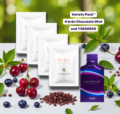 Coach Randall Relief™ Variety Pack™ – 4 brān Chocolate Mint and 1 Reserve®