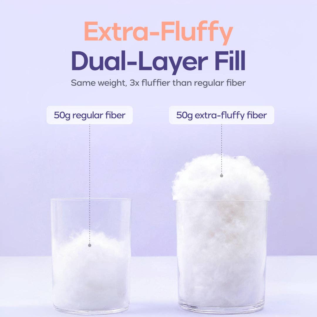 Puff Pillow | Cooling Bedding Pillow | Puff Grid Design: Gray / King