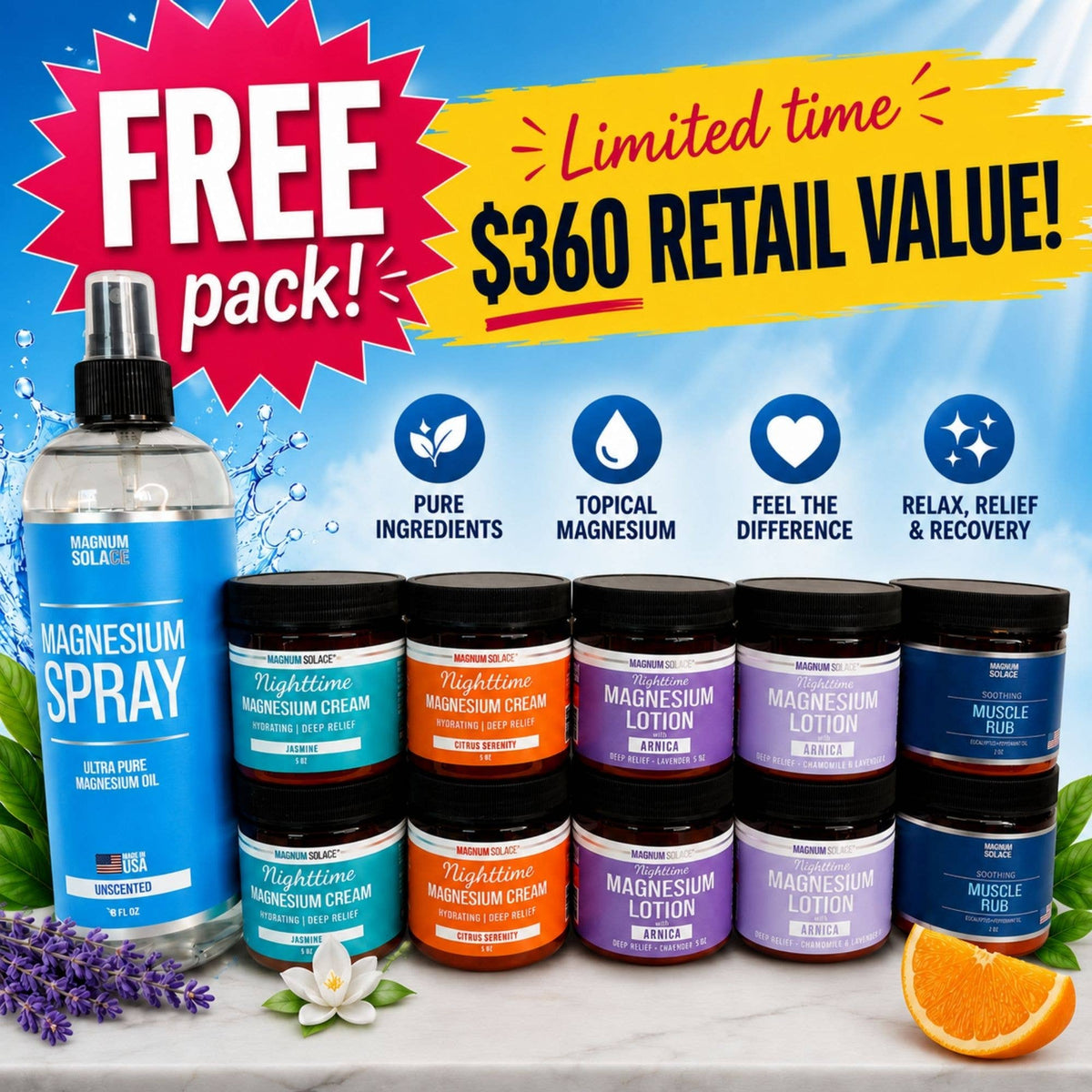 11 Units FREEBIE- Topical Wellness Best Sellers